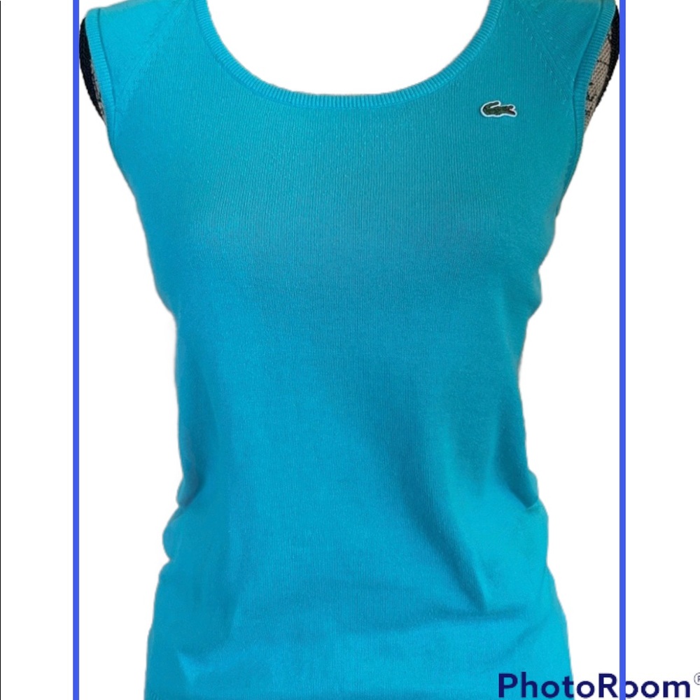 Lacoste Woman round neck sweater vest Size 36  or S